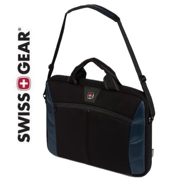 SWISSGEAR WENGER SHERPA LAPTOP BAG 17’ PADDED ADJUSTABLE STRAP VERSATILE - Picture 1 of 16